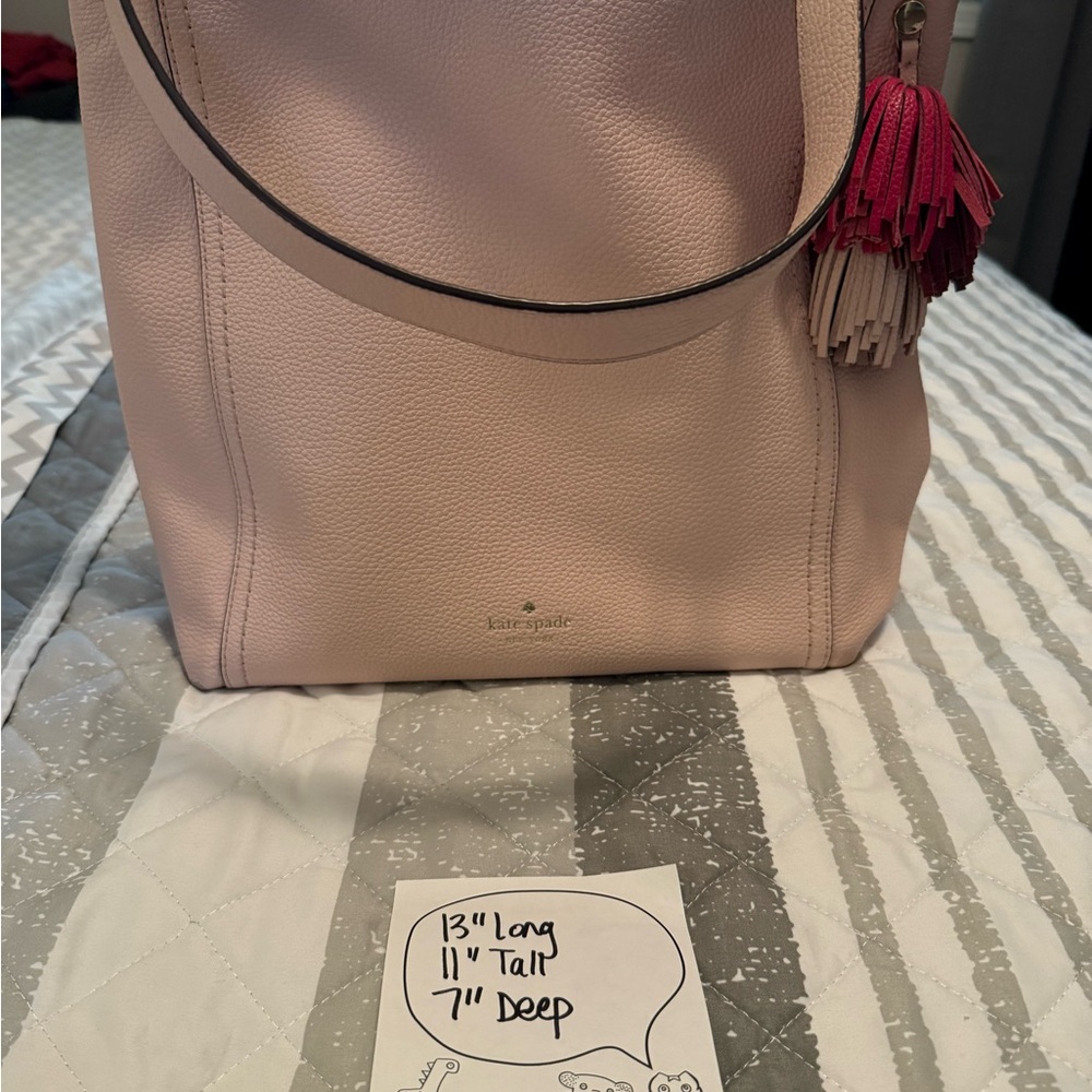 Kate Spade Blush Pink Tote with Tassel